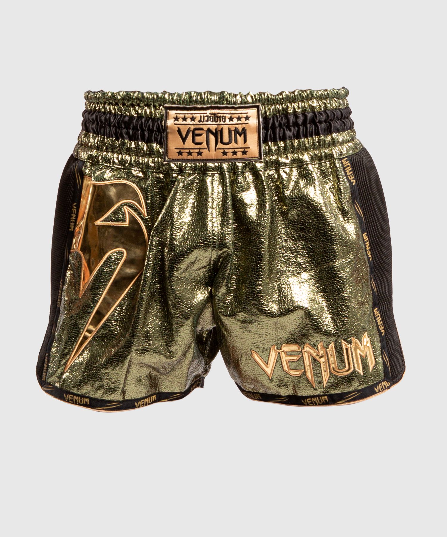 Muay Thai Shorts Venum Giant Foil - Khaki/Gold