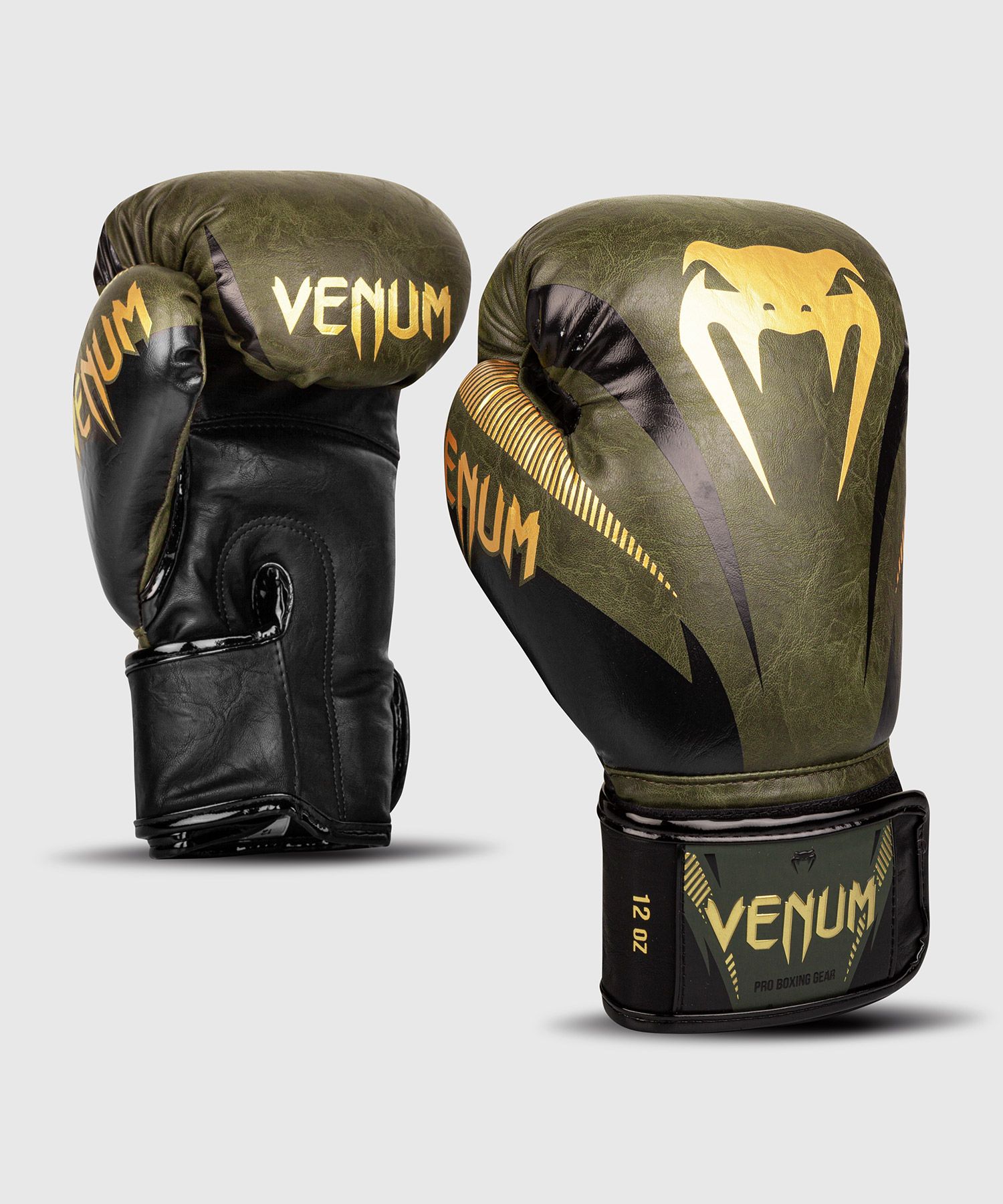 Guantes de Boxeo Venum Impact  - Caqui/Gold