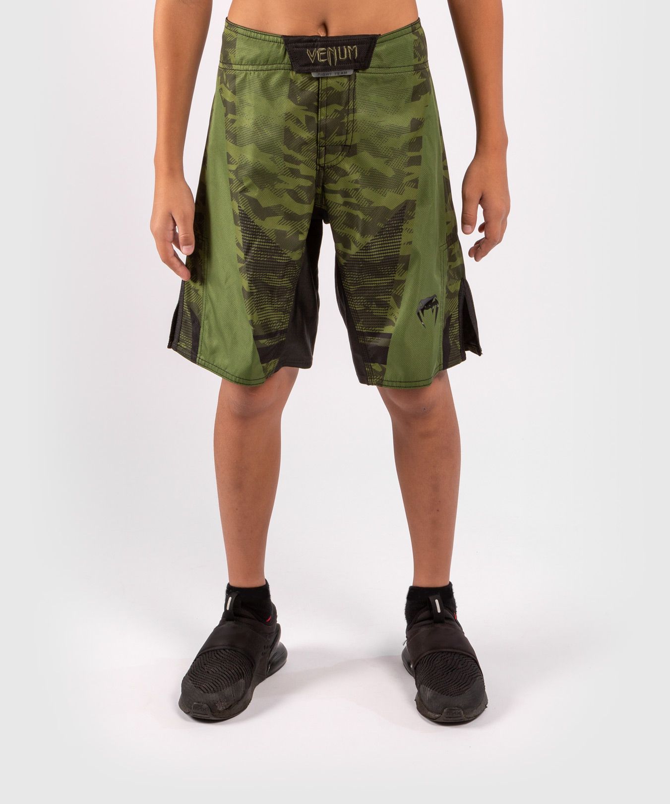 Pantalón corto de lucha Venum Trooper para niños - Camo Bosque/Negro