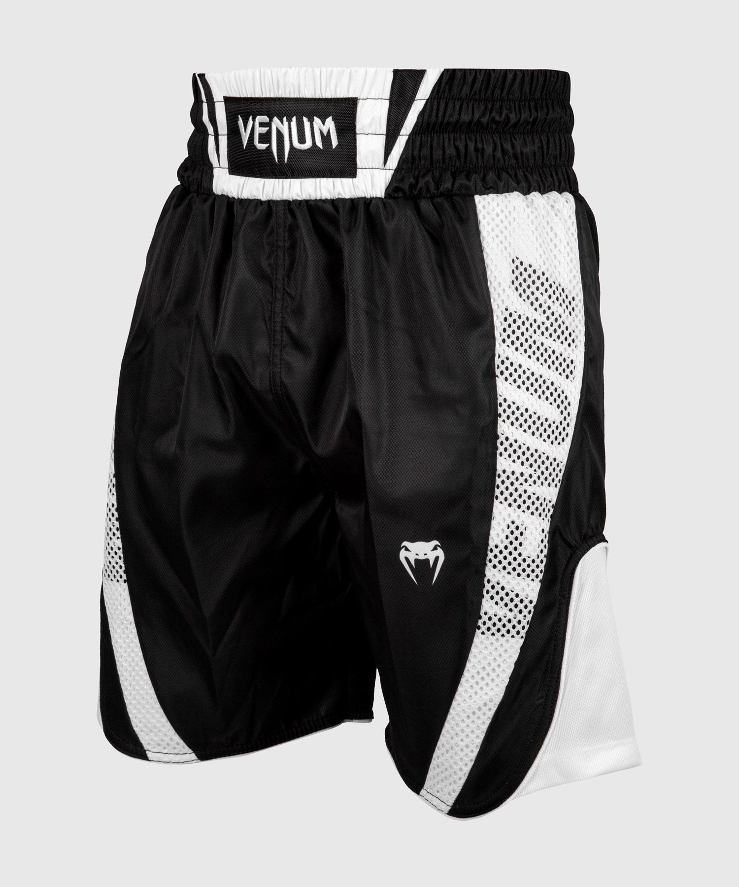 Pantaloncini da boxe Venum Elite - Neri/Bianchi