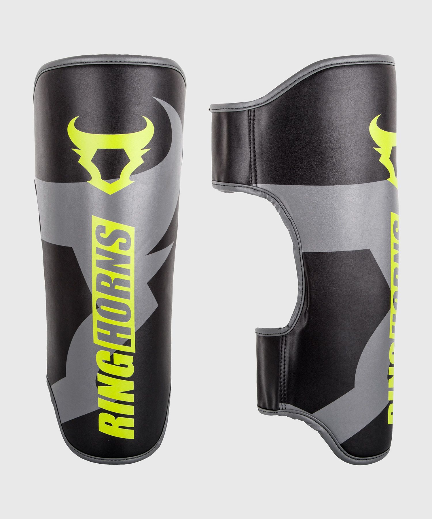 Ringhorns Charger Shin Guards - Black/Neo Yellow
