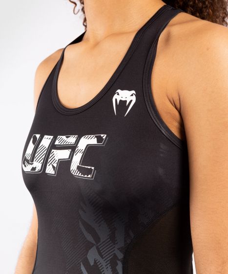 Camiseta Técnica Sin Mangas Para Mujer UFC Venum Authentic Fight Week Performance - Negro