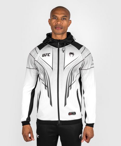 Sudadera con capucha personalizada UFC Venum Authentic Fight Night 2.0 para hombre - Blanco