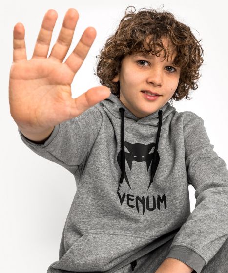 Sweatshirt à Capuche Venum Classic - Pour Enfants - Gris Chiné Clair