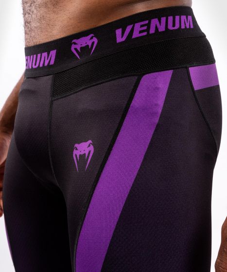 Pantalones de compresión Venum No Gi 3.0 - Negro/Morado