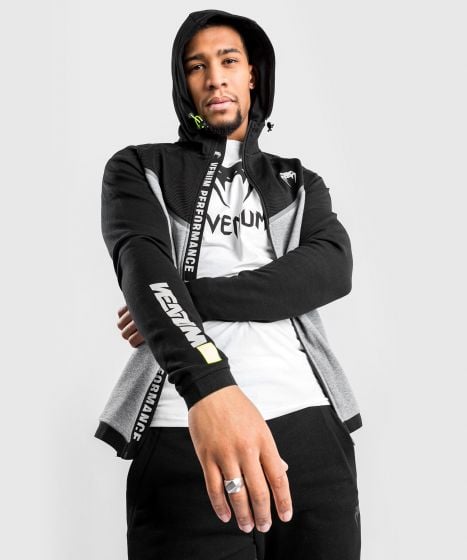 Venum LASER EVO 2.0 sweatshirt met capuchon - zwart / grijs