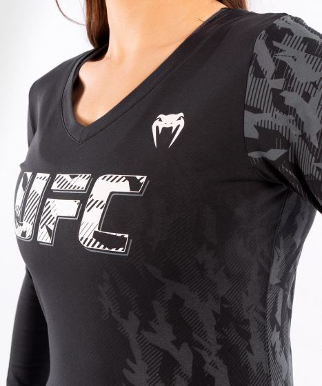 UFC Venum Authentic Fight Week T-shirt met lange mouwen voor dames - Zwart