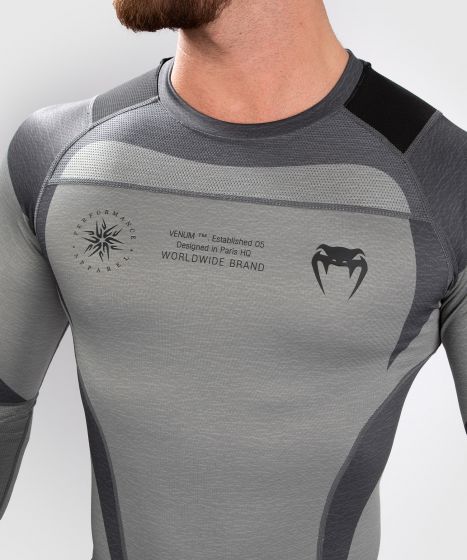 Venum Stone Compression Shirt – Langarm – Mineralgrün