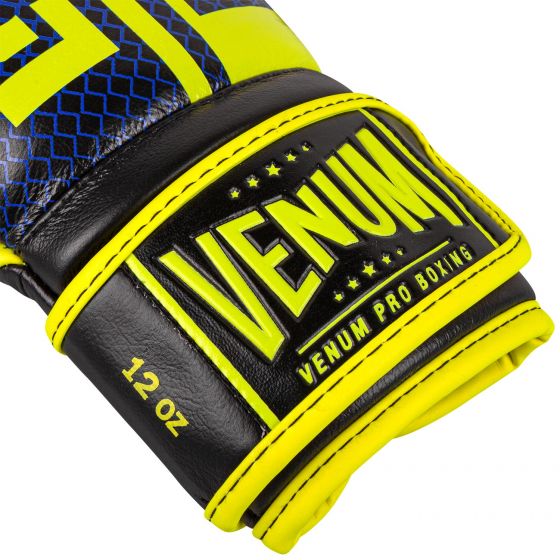 Venum Shield Pro Bokshandschoenen Loma-editie - met klittenband - blauw/geel