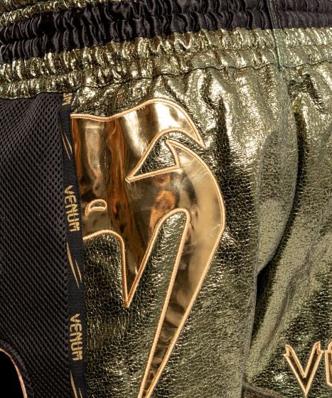 Pantalones  de Muay Thai Venum Giant Foil - Caqui/Oro