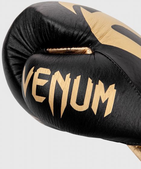 Venum Giant 2.0 professionelle Boxhandschuhe - MIT SCHNÜRUNG - Schwarz/Gold