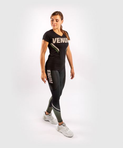 Venum ONE FC Impact T-shirt - for women - Black/Khaki