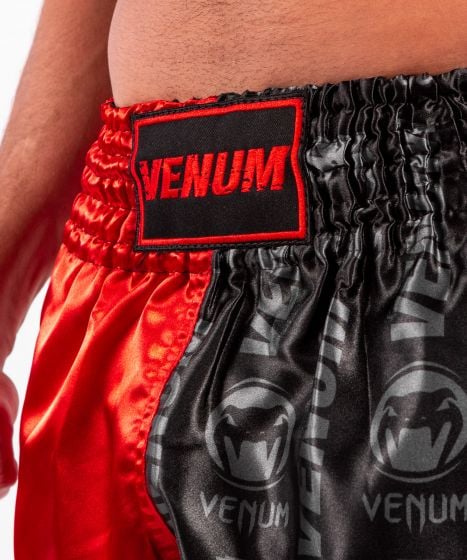Venum Logos Muay Thai Shorts - Zwart/ Rood
