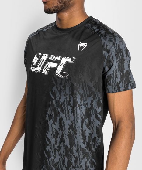 Camiseta Técnica Manga Corta Para Hombre UFC Venum Authentic Fight Week Performance - Negro