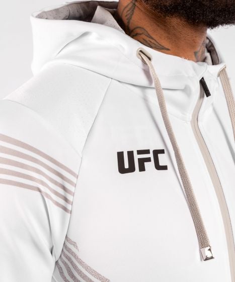 UFC Venum Authentic Fight Night Men's Walkout Hoodie - White