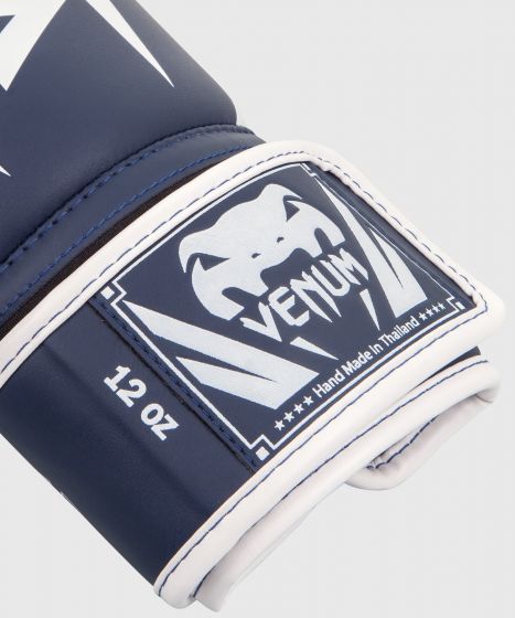 Venum Elite Boxhandschuhe - Weiß/Marineblau