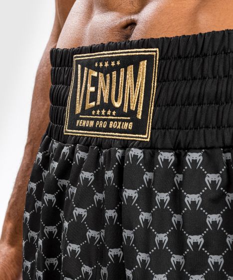 Venum Monogram Boxing Short - Black