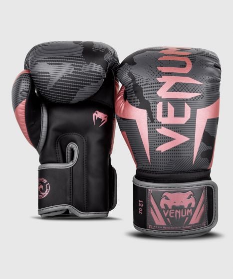 Guantes de boxeo Venum Elite - Negro/Oro rosa