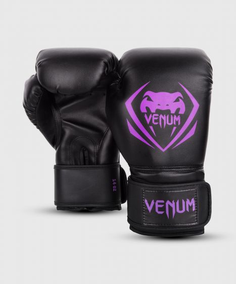 Venum Contender Boxing Gloves - Black/Purple