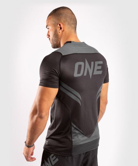 ONE FC Impact Dry-Tech T-Shirt - Schwarz/Schwarz