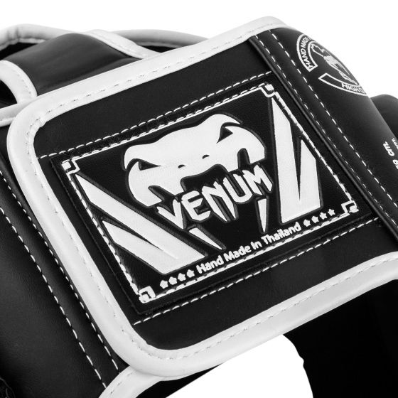Venum Elite Headgear - Black/White - Taille Unique