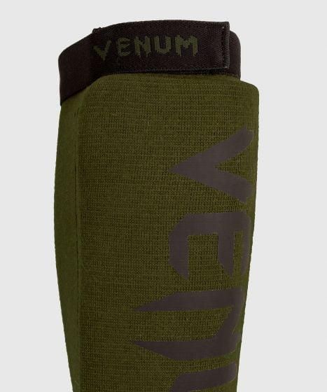 Venum Kontact Shin Guards - without foot - Khaki/Black