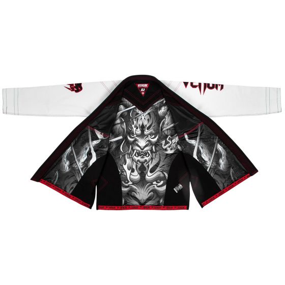 Kimono de JJB Venum Devil - Blanc/Noir - Exclusivité