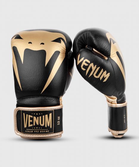 Venum Giant 2.0 professionelle Boxhandschuhe - Klettverschluss - Schwarz/Gold