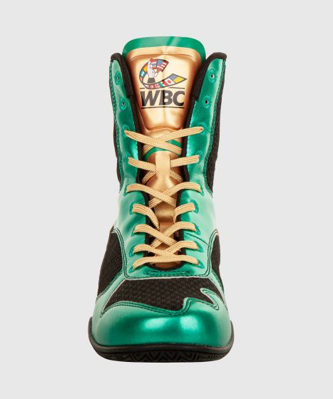 Scarpe da boxe Elite - Edizione limitata WBC - Verde metallizzato/Oro