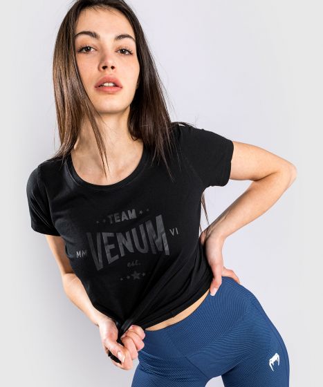 T-Shirt Venum Team 2.0 - Pour Femmes - Noir/Noir
