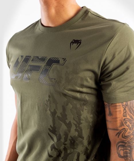UFC Venum Authentic Fight Week T-shirt met korte mouwen voor heren - Kaki