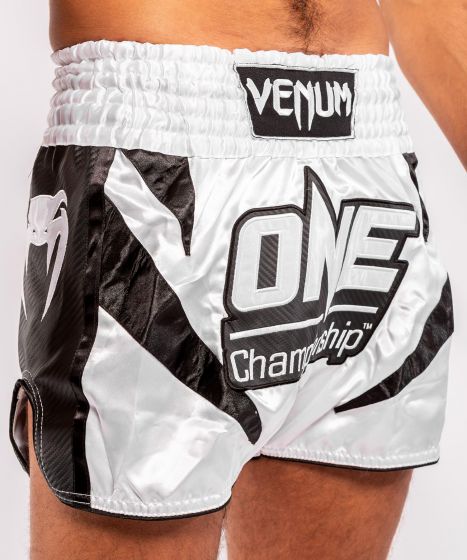 Shorts de muay thai Venum x ONE FC - Blanc/Noir