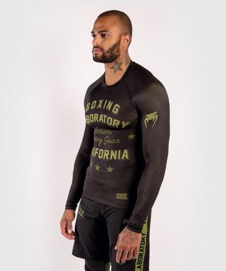 Venum Boxing Lab Rashguard - Long sleeves - Black/Green