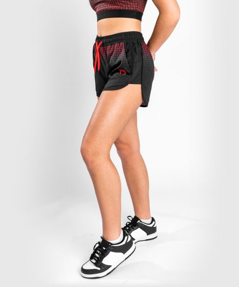 Pantaloncini da allenamento Venum UFC Performance Institute - Per Donna - Nero/Rosso