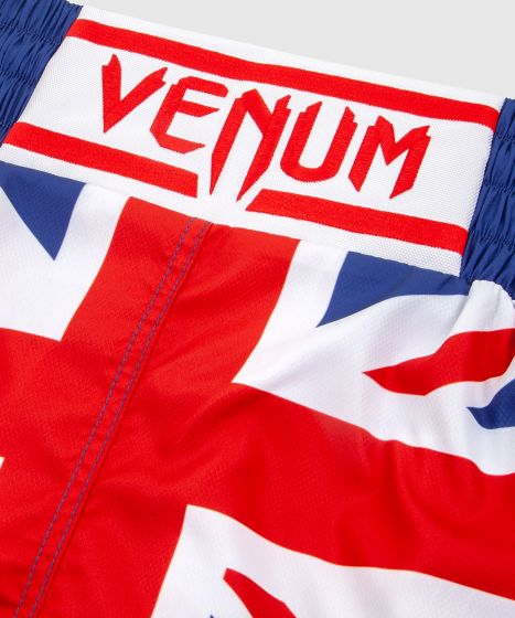 Pantaloncini da boxe Venum Elite - Blu/Rossi-Bianchi