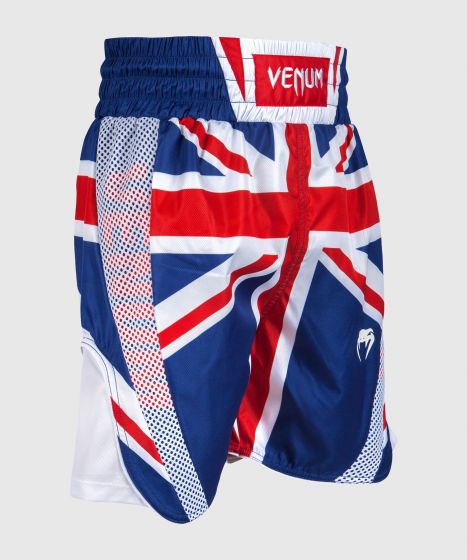 Pantaloncini da boxe Venum Elite - Blu/Rossi-Bianchi