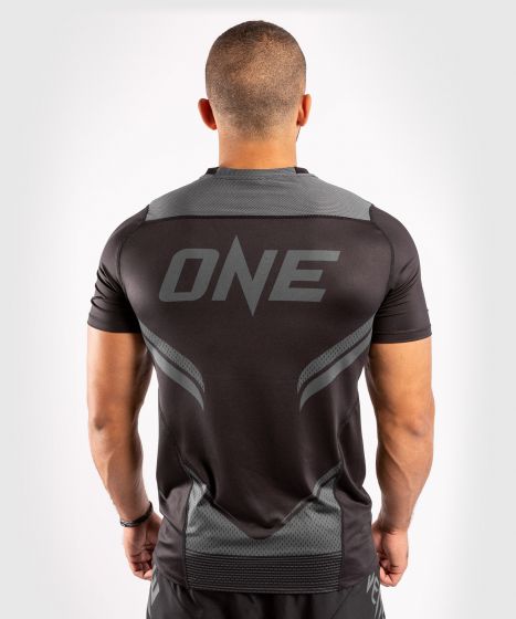 ONE FC Impact Dry-Tech T-Shirt - Schwarz/Schwarz