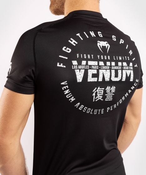 T-shirt Venum Signature Dry Tech - Nero/Bianco
