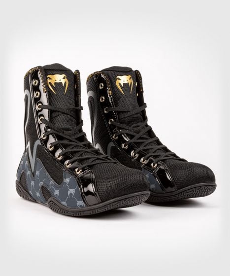 Chaussures de Boxe Venum Elite Evo Monogram - Noir/Bleu Marine