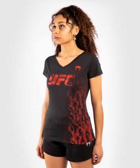 T-shirt Manches Courtes Femme UFC Venum Authentic Fight Week - Noir