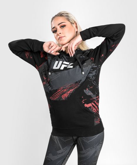 Sweatshirt UFC Venum Authentic Fight Week 2.0 - Pour Femmes - Noir/Rouge