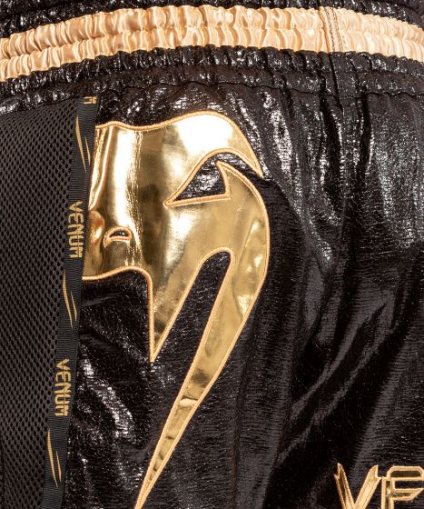 Pantalones de Muay Thai Venum Giant Foil - Negro/Oro