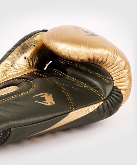 Venum Hammer Pro Boxing Gloves Velcro - Khaki/Gold