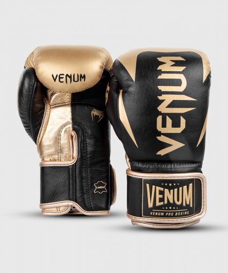 Venum Hammer Pro Boxing Gloves Velcro - Black/Gold