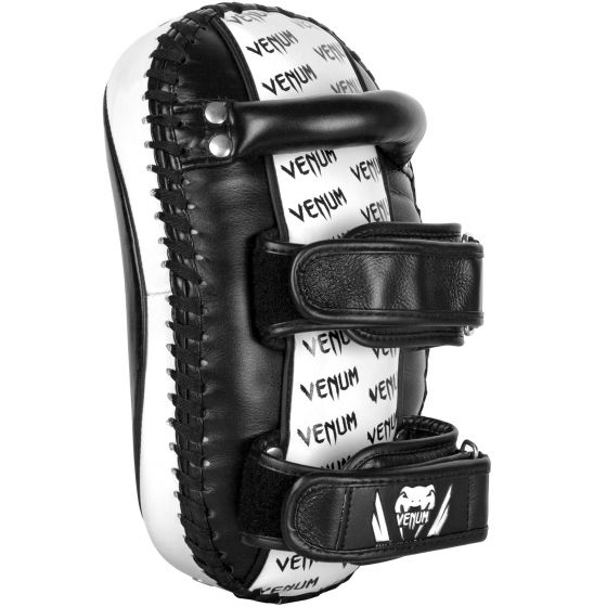 Venum Kick Pads Leather-Black/White