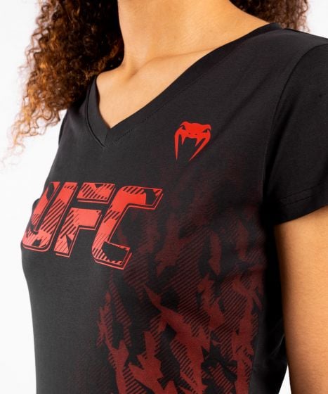 T-shirt Manches Courtes Femme UFC Venum Authentic Fight Week - Noir