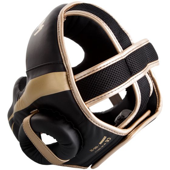 Venum Elite Headgear - Black/Gold