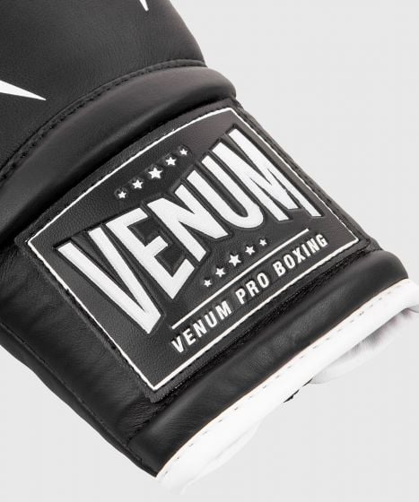 Gants de Boxe Pro Venum Giant 2.0 - Avec Lacets - Noir/Blanc