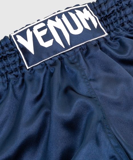 Pantaloncini Muay Thai Classic Venum - Blu navy/Bianco