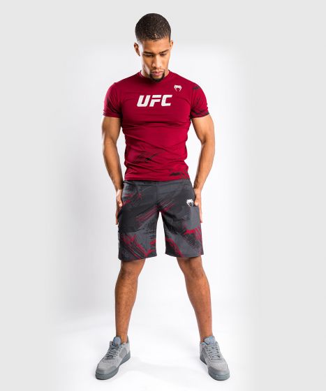 Pantalones cortos de entrenamiento UFC Venum Authentic Fight Week 2.0 - Negro/Rojo
